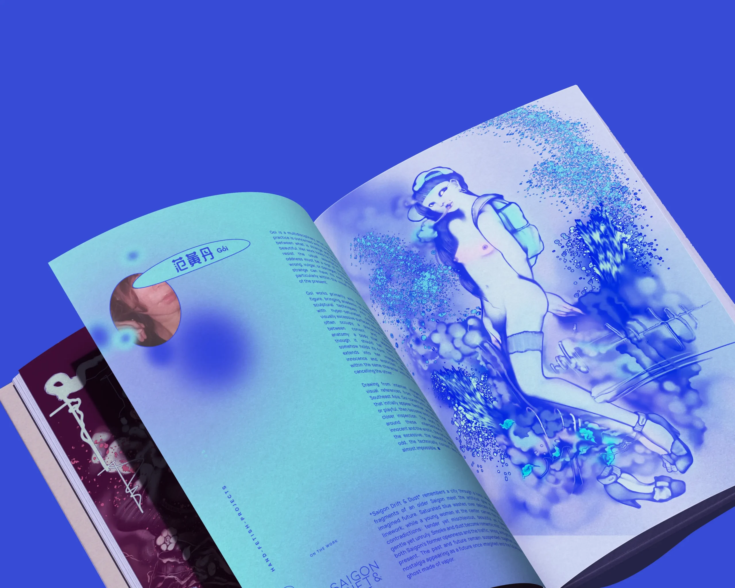 Artbook pages, THE FINE ODD, published by HFP, curated by Hoang-Dan Pham